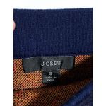 J.Crew Geometric Ring Midi Sweater Skirt Blue Red Merino Wool Blend Womens S Photo 3