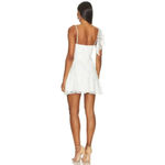 Amanda Uprichard NEW- NWT  Bailee Lace Dress White L Bridal Mini Photo 3