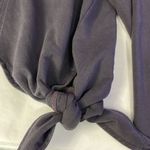 Athleta  Gray Samsara Nirvana Side Tie Crop Sweatshirt Photo 7