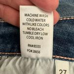 Pistola  blue high rise distressed Monroe slim raw jeans 27 #1989 Photo 10