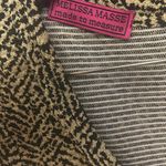 Melissa Masse Black and Gold Midi Dress Green Size L Photo 1