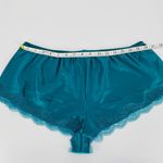 Victoria's Secret  Women's Green Satin Sleep Shorts/Boxers with Lace - Size L NWT Photo 7