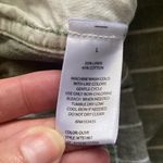 Beach Lunch Lounge women’s green stripe linen cotton Bermuda shorts, size large Photo 7