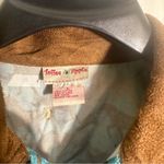 Toffee Apple Women L Button Front Western Shacket Jacket Equestrian Horse Print Blue Size L Photo 6