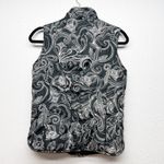 Aventura Puffer Vest Womens Small Dark Floral Forest Fleece Warm Outdoors Hiking Gray Photo 4
