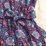 Rebecca Minkoff Floral Print Mini Wrap Dress Kimono V-Neck Red Blue Size XS New Photo 8