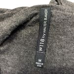 W118 By Walter Baker  Dark Gray Open-Back Capped Sleeves Top. Photo 8