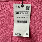 ZARA NEW Tweed Textured High Waist Midi Skirt Candy Barbie Long Pink XL NWT Photo 8