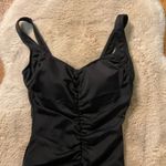 Azul One Piece Tummy Control Swimsuit Womens 10‎ Black Girl Leg Black Modest Photo 2