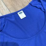 Old Navy Blue  knit swing dress M Photo 2