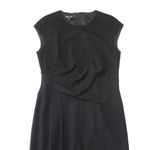 NWT Lafayette 148 Spark Sheath in Black Cap Sleeve Wool Blend Dress 8 Photo 3