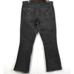Calvin Klein Womens 14 Flare Jeans Charcoal Gray Y2K Grunge Retro Classic Denim Photo 2