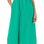 The Drop Maci Midi Dress Cutout Smocked Back Spaghetti Strap Size XXL Green Photo 0