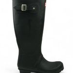 Hunter  Original Tall Rain Boots Unisex M4 F5 UK 3 Black Rubber Waterproof New Photo 0