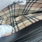 Burberry  Black Leather Tote Bag Classic Nova Check Lining Photo 4