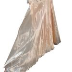 vintage gold formal tea length big tie back bow dress Size undefined Photo 3