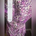 Olive & Oak Anthropologie Womens Purple Spring Plum Print Sleeveless Dress Small Photo 2