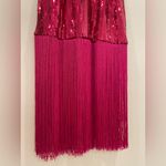 NWT Sequin Pink Fringe Cut Photo 6