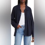 Treasure & Bond  Navy Button-Down Shirt cardigan Photo 1