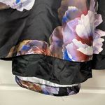 City Chic Sz L / 20 Sleeveless Midi Long Dress Floral Skirt Black Top Photo 8