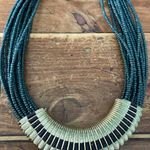 Multi Strand Seed Bead and Metal Necklace Photo 7