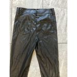 Generation Love Black Faux Leather High Waisted Flare Button Front Pants Size 4 Photo 3
