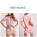 Free People Blush Oversized Cotton Romper XS Photo 1