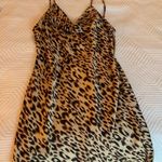 Cheetah Print Cowl Neck Dress Size L Photo 1
