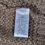 Cotton Bleu Mocha Cable Knit Cardigan Sweater Long Sleeve Open Front Pockets‎ M Brown Size M Photo 4