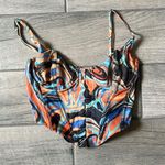 White Fox Boutique Orange and Blue Bustier Photo 1