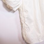 Reformation Sonny Organic Cotton Poplin Stretch Ruched Puff Short Sleeve Blouse Photo 5