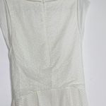 Rebecca Taylor White Netted Eyelet Tie-Waist Cap Sleeve Dress Size 8 Md Coquette Photo 12