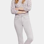 NYDJ Marilyn Straight Ankle Jeans Lift Tuck Stretch Shaping Pearl Gray Size 4 Photo 0