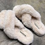 Boden cross over sheepskin house slide slippers Size 7 Photo 0
