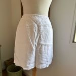 Talbots Vintage White High Waisted Irish Linen Skort Photo 6