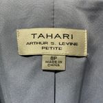 Tahari NWT  Floral Patterned Blazer and Pants Set Blue Size 8P Photo 3