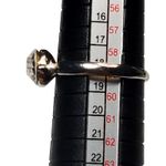 Silver Tone Ring Rhinestone Sz 9 Minimalist Basic Photo 3