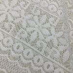 H&M Cream Lace Kaftan OS ๐ธ Oversized Pearl Button V-Neck Floral One Size Photo 7