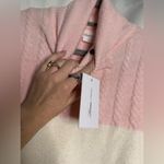 Lovers + Friends White Pink Red Kane Oversized Sweater Dress Small Photo 7