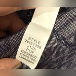 Lucky Brand Fringe Jacquard Mini Sweater Dress Long Sleeves Navy Size L NWT Photo 8