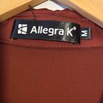 Allegra K  women’s Rust Button Down Shirt Photo 4