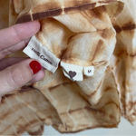 Alix of Bohemia Poet Sunrise Shibori Blouse Gold Tie Dye Long Sleeve Top Size M Photo 4