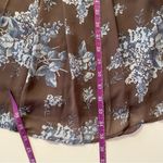 Nasty Gal  Dusty Brown/Blue Floral Long Sleeve Ruffled BabyDoll Dress Sz 6 NWT Photo 7