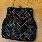Regale Beaded Clutch Evening Purse Black Photo 3