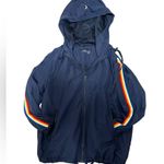 Zyia  Navy Rainbow Bomber Windbreaker Jacket M Photo 5