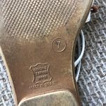 Vintage Monterey Bay Genuine leather white and pink slip on open toe boho bohemian summer sandals with wooden beads Size 7 Photo 4