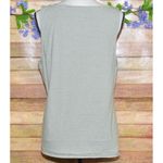 J. Jill Ladies Green Striped Perfect V Photo 3