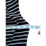 INC  Womens Black & White Striped Sleeveless A-Line Dress M Casual Office Work Photo 3