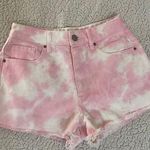 PacSun  Pink Tie Dye High Waisted Denim Festival Shorts.size 23 Photo 0
