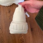 White Chunky Platform Sneakers Size 9 Photo 2